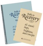 Al Anon's beige Paths to Recovery and Blue Paths to Recovery workbook