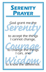 Serenity Prayer Card