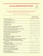 Lista para comprobación diaria de mí mismo