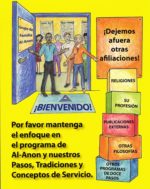 Tarjeta con el enfoque y la declaración de Al-Anon