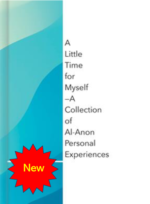 Al Anon's daily reader A Little Time for Myself with a blue and white background